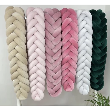 Prémium fonott velúr rácsvédő - ötös fonat “halszálka” - általad megadott színben 