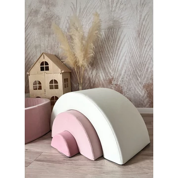 Szivárvány építő játék - rózsaszín