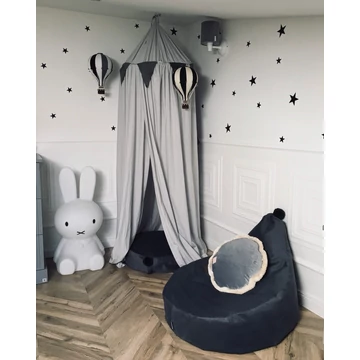 Gyerek babzsákfotel - sötétszürke