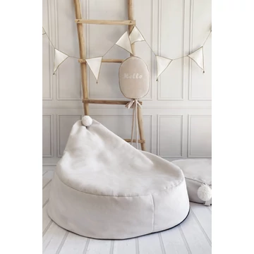 Gyerek babzsákfotel - krémszínű