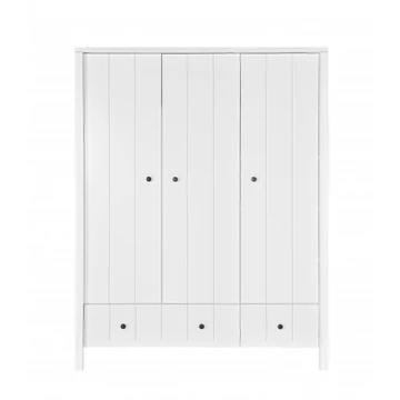 Minimal White háromajtós gardróbszekrény