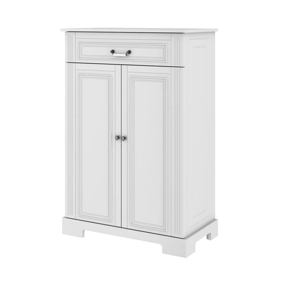 Ines Elegant White kétajtós magas komód